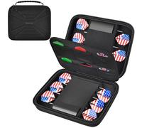 Boobowl Darts Case Holds 12 Darts - Hard Shell Shockproof Dart Storage Bag, Portable Carrying Organizer Box for Steel Tip & Soft Tip Dart, Ideal for Professionals & Beginners (Box Only)