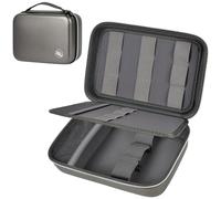 Boobowl Hair Trimmer Accessory Bag for Clipper and Accessories, Men Hair Trimmer Box, Portable Clipper Storage Holder for Hair Cutting, Guard Grooming Kit (Box Only) (Grey)