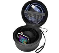 Boobowl Smartwatch Case for VTech KidiZoom DX4/DX3/DX2 and for Gizmo Watch | Also for Little Tikes Tobi, for PlayZoom and for Accutime; Hard EVA, Mesh Pocket and Carabiner, Black, Case Only