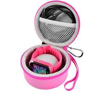 Boobowl Smartwatch Case for VTech KidiZoom DX4/DX3/DX2 and for Gizmo Watch | Also for Little Tikes Tobi, for PlayZoom and for Accutime; Hard EVA, Mesh Pocket and Carabiner, Pink, Case Only