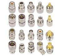 BOOBRIE 20PCS UHF RF Coaxial Connector Kit SO239 PL259 Adapter Set UHF to SMA/BNC/N/SO239 PL259/F Adapter VHF Coax Adapter for CB Antenna Wireless LAN Devices Wi-Fi Radios External Baofeng Radio