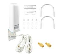 Boobrie 2x2 MIMO 4G LTE 5G Antenna High Gain 10dBi 600-6000MHz Omnidirectional WiFi Antenna with SMA RP-SMA Male 16.4ft RG58 Cable for T-Mobile Verizon AT&T Modem Routers Gateways Hotspot Cellular