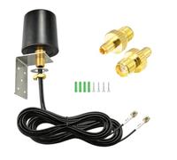 Boobrie 2x2 MIMO Antenna 5G 4G LTE 600-6000MHz Outdoor Omnidirectional WiFi Antenna with 2x16.4ft Low Loss SMA Male Cables TS9 Adapters for Router Gateway T-Mobile/Verizon/AT&T Home Internet WiFi