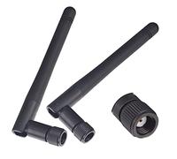 BOOBRIE 3DBi 2.4GHz 5.8GHz WiFi Antenna Dual Band Antenna Wifi Signal Omni-directional RP-SMA Male for Wireless Network Router/WiFi Booster/USB Adapter/PCI(Pack of 2)