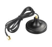 BOOBRIE DC 0-3000MHz RP-SMA Female Magnetic Antenna Base with 5.2ft RP-SMA Male Connector WiFi Antenna Extension Coaxial Cable for Meshtastic LoRa IoT WiFi VHF 4G GSM
