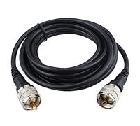 Boobrie Improved 3M UHF Male to UHF Male PL259 Cable PL-259 RG58 Coaxial CB Coaxial Cable Low Loss CB Radio Ham Radio Antenna Extension Cable for SWR Meter / Antenna Analyzer