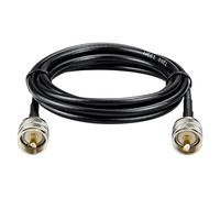 Boobrie LMR200 Equivalent 2M UHF Male to Male Cable PL-259 Male Cable CB Radio Extension CB Coax Jump Pigtail Low Loss for UHF VHF Antenna SWR Meter Ham Radio Broadcast Better Than RG58