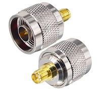 Boobrie N Male to RP-SMA Female Connector N Type to RP-SMA Adapter Male to Female WiFi Antenna Adapter for 4G Antenna CB Radio Antennas Broadcast Ham radio AV Transmitter TP-Link Netgear Pack of 2