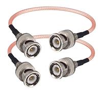 Boobrie RG316 BNC Male to Male Cable 15CM RG316 Coaxial Cable 50Ohm BNC Cable HD-SDI CB Radio Antenna for CCTV DVR Video Signals Antenna Portable Amateur Radio Scanner Pack of 2