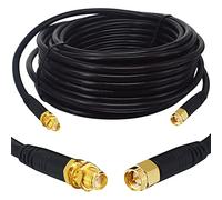 Boobrie Upgraded 10M SMA Male to Female Extension Cable RG58 SMA Male to SMA Female Coaxial Cable RG58 SMA WiFi Antenna Extension Cable SMA Pigtail Cable 3G 4G LTE Low Loss WiFi Wireless Router