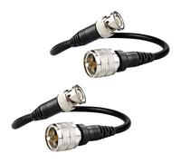 Boobrie Upgraded PL259 UHF Male to BNC Male 30CM RG58 Coaxial Cable Low Loss BNC to PL259 UHF CB Coax Jumper Pigtail Cable for HAM & CB Radio Antenna Analyzer Dummy Load SWR Meter Pack of 2