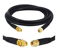 Boobrie Upgraded SMA Extension Cable 2M Molded RG58 SMA Male to Female Cable RG58 WiFi Antenna Extension 50ohm Pigtail for 3G 4G LTE Low Loss WiFi Wireless Router GPS