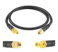 Boobrie Upgraded SMA Female to Male 50CM RG58 SuperFlex RG58 SMA Coaxial Cable Male to Female WiFi Antenna Cable 50ohms for 3G 4G LTE Low loss Wireless Router