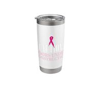 Boobs Under Construction Breast Cancer Awareness Empowerment Stainless Steel Insulated Tumbler