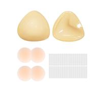 Boobtapes Reusable Double-Sided Stick-On Bra Boost Cups, Waterproof Invisible, S-M (Skin Color)