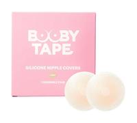 Booby Tape Silicone Nipple Covers Reusable Seamless, Washable, Light | Added Fabric Layer Provides Extra Protection and Comfort Under Any Outfit. Washable and Latex Free for Up to 25 Uses.
