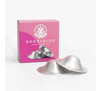 BoobyBuds The Original Silver Nursing Cups 999 Silver - Nipple Shields for Breastfeeding Newborn - Nipple Covers - Soothe and Protect Sore Nipples (TriLaminate Silver)