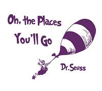 Boodecal Quote Series Dr. Seuss Wall Decals Oh, the Place You Will Go! Vinyl Lettering Stickers Murals for Bedroom Birthday Gifts 22*14 Inches by Boodecal