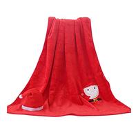 Boodtag Xmas Nursery Blankets for Baby Toddler Santa Claus Elk Soft Thermal Fleece Pram Blanket (Santa, 100 * 80cm)