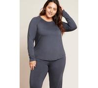 Boody | Women's Goodnight Raglan Sleep Top | Organic Bamboo Loungewear | Warm Pyjamas | Storm | Medium