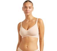 Boody Women’s Wireless Full?Bust T?Shirt Bra - Shell | Bamboo Viscose, Seam?Free Comfort, Invisible Fit, 2?in?1 Adjustable Straps (Straight/Racerback), DD?F