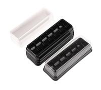 BooeDareno 10Pcs Mini Container Cake Gift Trays Plastic Macarons Boxes Chocolate Packaging Clear Favor Cookie Party Snack Boxes