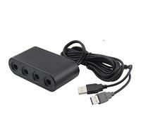 booEy Gamecube Controller Adapter for Nintendo Wii U and PC, USB connection to 4 ports