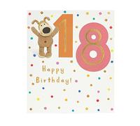 Boofle 18th Birthday Card For Her/Female/Friend With Envelope - Cute Design