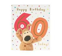 Boofle 60th Birthday Card For Her/Female/Friend With Envelope - Cute Design
