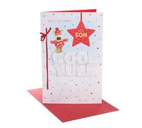 Boofle A Special Son Embellished Christmas Greeting Card Cute Xmas Cards
