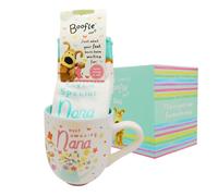 Boofle Best Nana Mug & Socks Gift Set Cute Socks Mug in Gift Box BOOFMSNANA