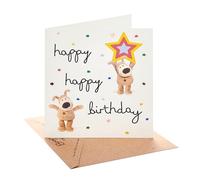 Boofle | Birthday Card | Cute Design | With Envelope | Happy Birthday Gifts | Greeting Card | Her/Him | 15.9 x 18.4cm