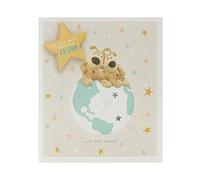 Boofle | Birthday Card for a Friend Sat on Top of World Design