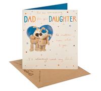 Boofle | Birthday Card for Dad From Daughter | Cute Design | With Envelope