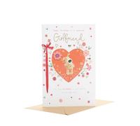 Boofle | Birthday Card for Girlfriend | Cute Design | With Envelope | Happy Birthday Gifts | Greeting Card | Her/Girls/Women | 171 x 260 mm