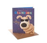 Boofle | Birthday Card for Grandson | Cute Design | With Envelope | Happy Birthday Gifts | Greeting Card | Him/Boys/Men | 15.9 cm x 18.4 cm