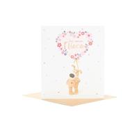 Boofle | Birthday Card For Niece | Happy Birthday Gifts | Her, Girls, Women | Big Flower Balloon Design | With Envelope | 165 x 190 mm