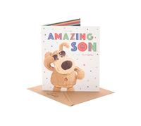 Boofle | Birthday Card for Son | Happy Birthday Gifts | Him, Boys, Men | Cute Design | With Envelope | 15.9x18.4cm