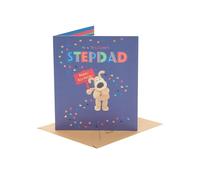 Boofle | Birthday Card for Stepdad | Happy Birthday Gifts | Him, Boys, Men | Cute Design | With Envelope | 18.4 x 15.9 cm