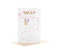 Boofle | Birthday Card for Wife | Cute Sentimental Design | With Envelope