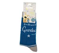 Boofle Brilliant Grandad Starry-Eyed Kisses Socks Gift Idea