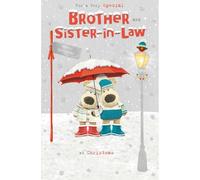 Boofle Brother & Sister-In-Law Christmas Card Embellished Xmas Greeting Cards Festive Design, Heartfelt Message, Eco-Friendly, Charming Illustration, Keepsake, For A Couple