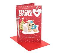 Boofle | Christmas Card for A Special Couple | Xmas Presents | Her/Him | Cute Design | With Envelope | 25.4 x 16.5 cm