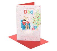 Boofle | Christmas Card for Dad | Xmas Presents | Him, Boys, Men | Cute Design | With Envelope | 22.9 x 14.9 cm