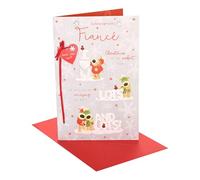 Boofle | Christmas Card for Fiancé | Xmas Presents | Him, Boys, Men | Cute Design | With Envelope | 25.4 x 16.5 cm