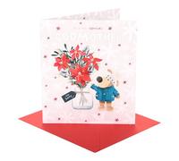 Boofle | Christmas Card for Godmother | Xmas Presents | Her, Girls, Women | Cute Design | With Envelope | 18.4 x 15.9 cm