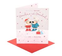 Boofle | Christmas Card for Grandma & Grandad | Xmas Presents | Her/Him | Cute Design | With Envelope | 18.4 x 15.9 cm