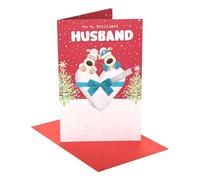 Boofle | Christmas Card for Husband | Cute Design | With Envelope