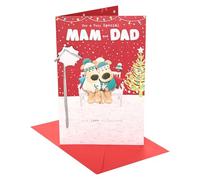 Boofle | Christmas Card for Mam & Dad | Xmas Presents | Her/Him | Cute Design | With Envelope | 25.4 x 16.5 cm