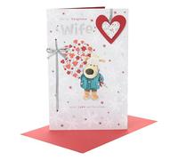 Boofle | Christmas Card for Wife | Xmas Presents | Her, Girls, Women | Cute Design | With Envelope | 27.3 x 17.8 cm